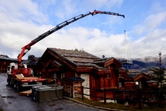 Grutage d'un spa