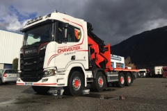 Nouveau SCANIA R580 avec grue 92T/m pour 36m de portée